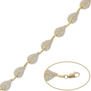 Pulsera oro 18kl circonitas