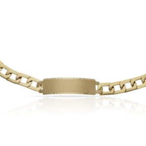 Pulsera oro 18kl maciza placa