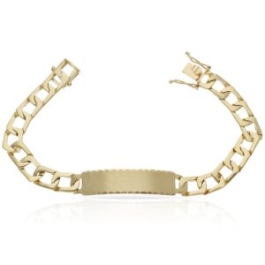 Pulsera oro 18kl maciza placa