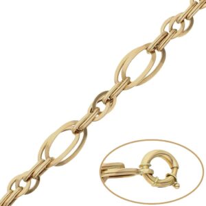 Pulsera oro 18kl troquelada