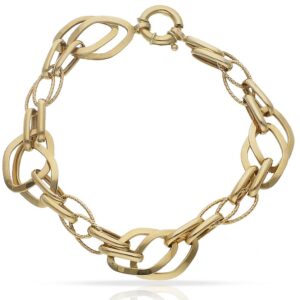 Pulsera oro 18kl troquelada