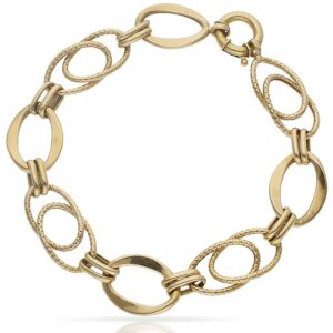 Pulsera oro 18kl troquelada