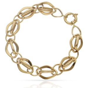 Pulsera oro 18kl troquelada