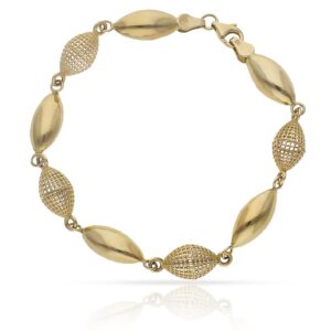 Pulsera oro 18kl troquelada