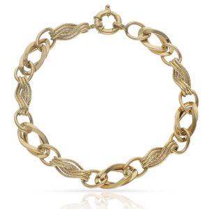 Pulsera oro 18kl troquelada