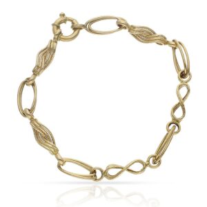 Pulsera oro 18kl troquelada