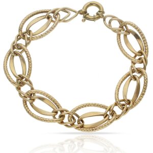 Pulsera oro 18kl troquelada
