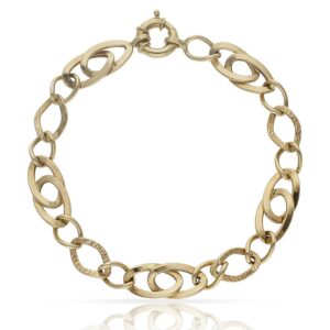Pulsera oro 18kl troquelada