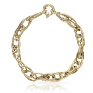Pulsera oro 18kl troquelada