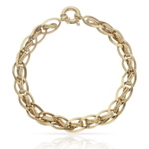 Pulsera oro 18kl troquelada