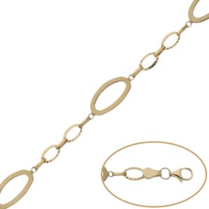 Pulsera oro 18kl troquelada