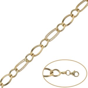 Pulsera oro 18kl troquelada