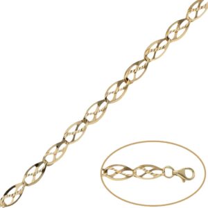 Pulsera oro 18kl troquelada