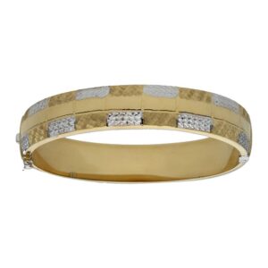 Pulsera oro 18kl circulo + circonitas