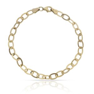 Pulsera oro 18kl tallada
