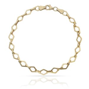 Pulsera oro 18kl troquelada