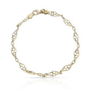 Pulsera oro 18kl troquelada