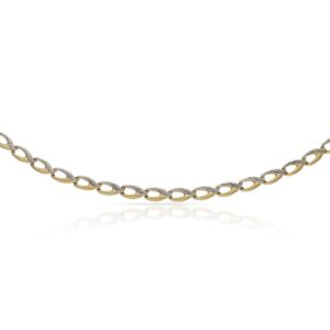 Pulsera oro bicolor troquelada