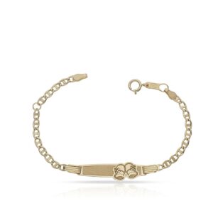 Pulsera oro 18kl patucos - 13.50cm