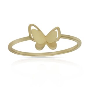 Sortija oro 18kl mariposa