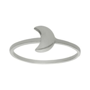Sortija oro blanco 18kl luna
