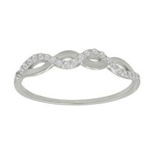 Sortija oro blanco 18kl circonitas