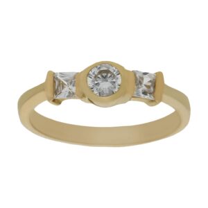 Sortija oro 18kl circonitas