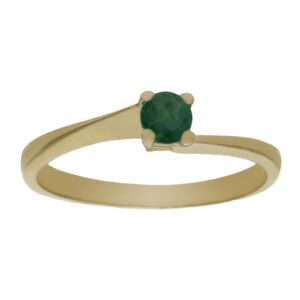 Sortija oro 18kl esmeralda fina