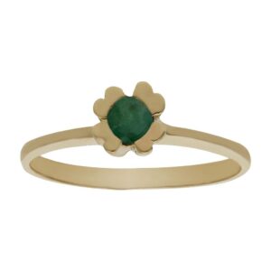 Sortija oro 18kl esmeralda fina