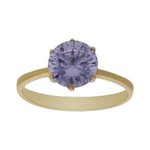 Sortija oro 18kl - piedra lila