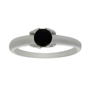 Sortija oro blanco 18kl zafiro fino