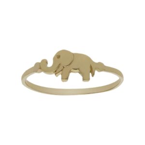 Sortija bebe oro 18kl elefante