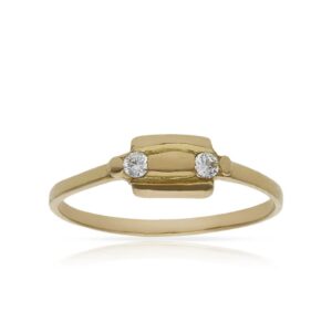 Sortija oro 18kl circonitas