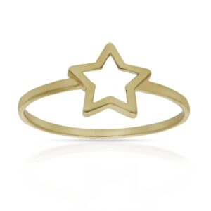 Sortija oro 18kl estrella