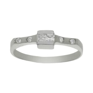 Sortija oro blanco 18kl circonitas