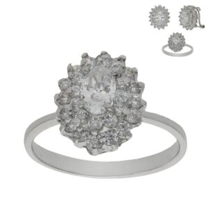 Sortija oro blanco 18kl circonitas