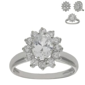 Sortija oro blanco 18kl circonitas