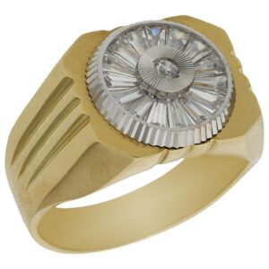 Solitario oro 18kl circonitas