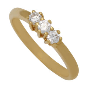 Sortija oro 18kl circonitas