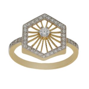 Sortija oro 18kl circonitas