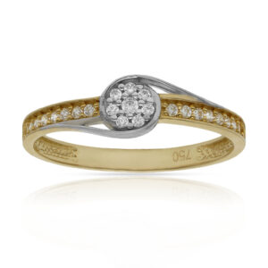 Sortija oro 18kl circonitas
