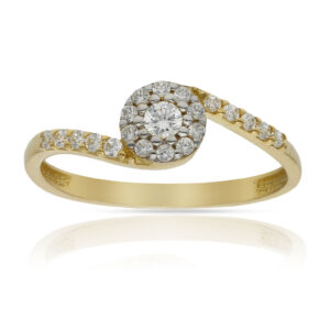 Sortija oro 18kl circonitas