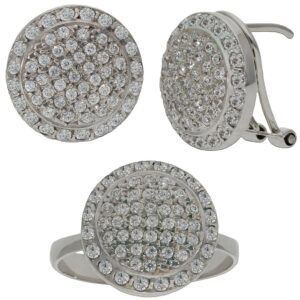 Sortija oro blanco 18kl circonitas