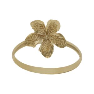 Sortija oro 18kl flor tallada