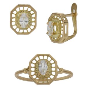 Sortija oro 18kl circonitas