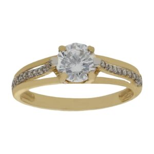 Sortija oro 18kl circonitas