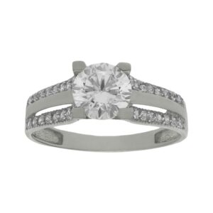 Sortija oro blanco 18kl circonitas