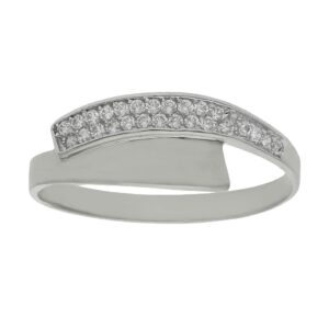 Sortija oro blanco 18kl circonitas
