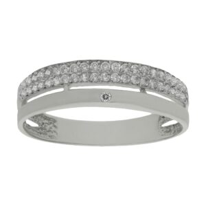 Sortija oro blanco 18kl circonitas