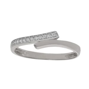 Sortija oro blanco 18kl circonitas